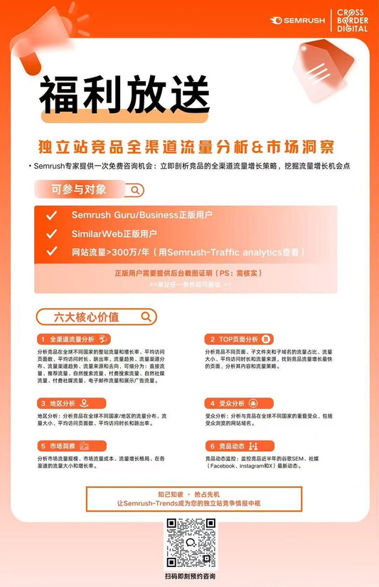 独立站竞品调研和市场洞察服务套餐